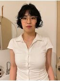 ボブ × ニュアンスパーマ