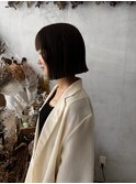 切りっぱなしボブの質感◎ 