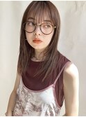ナチュラルレイヤー/顔まわりレイヤー/ストレートヘア/髪質改善