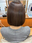 【髪質改善カラー】ラベンダーブラウン×ボブ