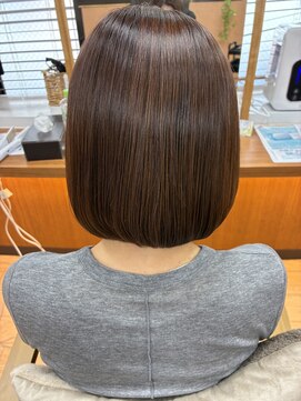 【髪質改善カラー】ラベンダーブラウン×ボブ