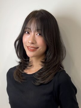 ヨロ 渋谷(YOLO) 韓国ヘアーハッシュカットレイヤーカットハイライトカラー