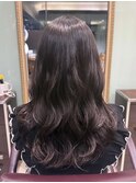コテ巻き風パーマ韓国風パーマロングパーマ前髪パーマ