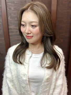 ヘアーアンドスパ フェリーチェ ミチ 野田屋町店(HAIR&SPA felice MICHI) 【feloice MICHI 豊田希美】オリーブベージュ