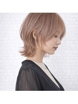 アンディー(&dy) ウルフショート×ミルクティーベージュ 髪質改善トリートメント
