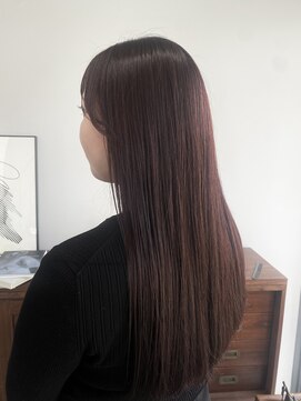 ヘアー アイス 御器所本店(HAIR ICI) ブリーチなしカラーチェリーブラウン春カラー夏カラーレイヤー