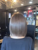 モナン 海老名(Monan) ミルキーベージュ ボブ ブリーチあり