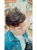 メンズ刈り上げパーマスタイル