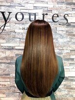 ユアーズ ヘアー 新宿店(youres hair) 極艶！　髪質改善トリートメント　ストレート　艶々　サラサラ　