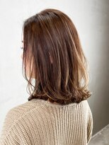 アイティー バイ アルバム 中野店(IT by ALBUM) ミディアムレイヤー_ウェーブパーマフォギーベージュ_ba286273