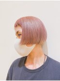 【morio熊本】マチルダボブ×ピンクカラー.k