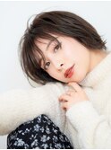 小顔無造作カールショートボブ【WbyGRITTERs 水上】