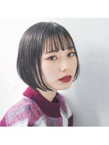 アグ ヘアー グスマン 西永福店(Agu hair guzman) ウエットスタイルが可愛いシンプルボブ