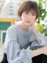 カバーヘア イヴ 戸頭店(COVER HAIR EVE)&nbsp;くすみカラーシースルーバング前下がりボブa戸頭20代30代40代