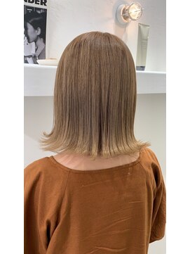 ビューバイネオリーブ 用賀店(Beau'r by neolive) くすみブルーテラコッタミニウルフ韓国マッシュインナーカラー