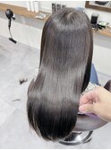 シースルーブラック×髪質改善メテオカラー