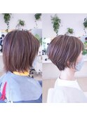 2024夏/大人可愛いくびれショート/ショートボブ/ハイライト