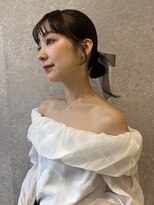 アース 三軒茶屋店(HAIR&MAKE EARTH) 三軒茶屋_レディース_ヘアアレンジ_ヘアセット_セミロング_小顔