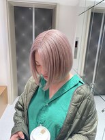 ロンドシェリ 仙台(Lond Cheri)&nbsp;ボブ ハイトーン ダブルカラー ケアブリーチ 髪質改善