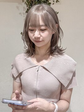 ゼスト 中野店(ZEST) 【ZEST中野/chihiro】ブリーチ一回でミルクティーグレージュ