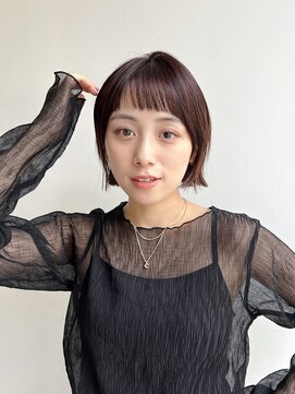 トルネード(TORNADO) 大人ミニボブ短め前髪ショートバング面長丸顔エラ張りK20240826