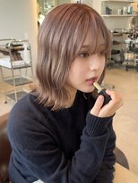 ケリーアン 太田(kelly.un)&nbsp;シアーグレージュ / 波巻きミディ / ミルクティーベージュ