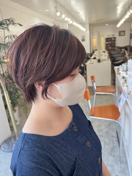 グッディ 倉敷笹沖店(GOOD-DAY) ピンク×ショートヘア