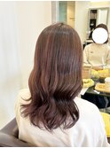 ハイライト×ピンクブラウン stylistすずか