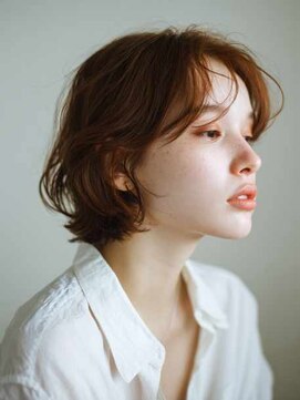 シェル 立川(shell) くびレイヤーエモージュグレージュカラーくびれショート【立川】