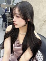 ロンドアヴァントゥス 池袋(Lond aventus)&nbsp;ミニウルフレイヤーカット顔周りカット前髪カット韓国ロング池袋