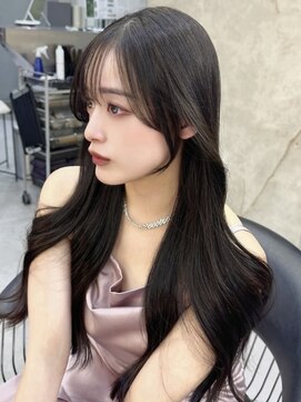 ロンドアヴァントゥス 池袋(Lond aventus) ミニウルフレイヤーカット顔周りカット前髪カット韓国ロング池袋