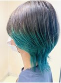 グラデーションカラー,エメラルドグレーン,ウルフ