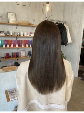 シェル 津山の手店(shel) 髪質改善オリーブベージュカラー