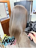 シルキーグレージュストレート 茅ヶ崎髪質改善