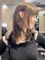 アミヘアーサプライ(AMI Hair Supply)&nbsp;大人ガーリー/ミディアムレイヤーカット/フェイスレイヤー