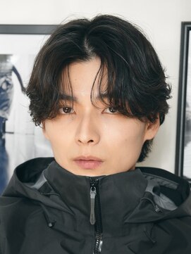 フィフス 渋谷(fifth) 渋谷大人ニュアンスパーマフェザーパーマ毛流れセンターパート