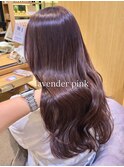 艶感ラベンダーピンク×ゆるふわウェーブ巻き髪（AO-12）