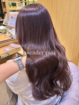 バイオレット ヨコハマ(Violet Yokohama) 艶感ラベンダーピンク×ゆるふわウェーブ巻き髪(AO-12)