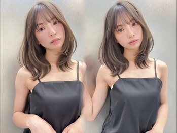 ソヨン 池袋店(SOYON)の写真/レイヤー×顔回りカットが相性◎ふんわりエアリー感のあるスタイルで、カジュアル色っぽ女子に♪[池袋]