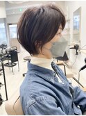 白髪ぼかしで軽さ重視ショート