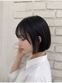 ワンレンボブ/切りっぱなしボブ/ミニマルボブ/池袋