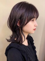 モッズヘア 足利(mod'hair)&nbsp;髪質改善カラーくびれレイヤー小顔ラベンダーブラック春カラー