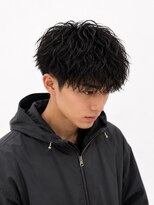 アースコアフュールボーテ 高岡店(EARTH coiffure beaute)&nbsp;波巻きパーマ_ブラック_ツイストスパイラル