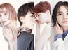 ★【ご来店2・3回目】カット+ブリーチ無しダブルカラーAujuaトリートメント