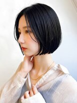 ブロッサム 東武練馬店(Blossom)&nbsp;透明感髪質改善カラーミニボブ外ハネボブグレージュ秋カラー