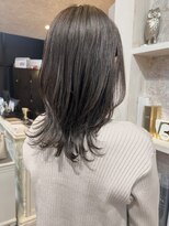 キャアリー(Caary)&nbsp;福山美容室caaryレイヤー髪質改善イルミナカラーグレージュ50代