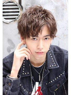 ネイビー(NAVY) 【短くても出来るウェーブヘア】2ブロマッシュセンターパート