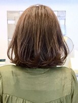 ミッテル(mittell)&nbsp;ボブ毛先パーマことりベージュ黒髪ウォーターフォール