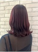 人気のくびれヘアとブリーチなし◎ピンクカラー