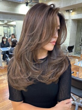 サイン 表参道(SIGN) レイヤーカットイヤリングカラーインナーカラーケアブリーチ